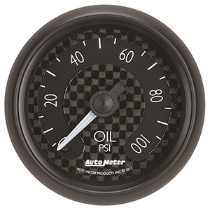 AutoMeter 8021 GT 2-1/16" Oil Pressure Gauge, 0-100 PSI Mechanical