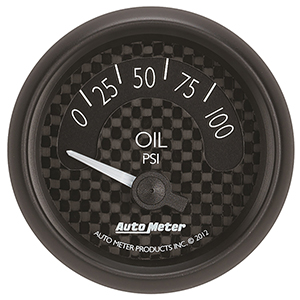 AutoMeter 8027 GT 2-1/16" Air-Core Oil Pressure Gauge, 0-100 PSI Electric