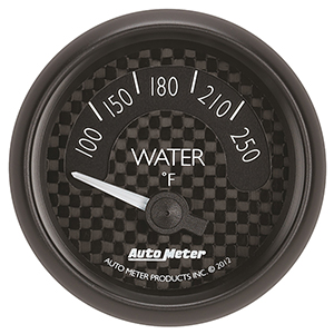AutoMeter 8037 GT 2-1/16" Air-Core Water Temperature Gauge, 100-250 F Electric