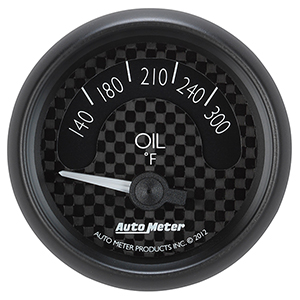 AutoMeter 8048 GT 2-1/16" Air-Core Oil Temperature Gauge, 140-300 F Electric