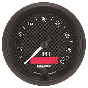 AutoMeter 8088 GT 3-3/8" Air-Core Speedometer Gauge, 0-160 MPH Electric