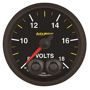 AutoMeter 8183-05702 Elite Nascar 2-1/16" Voltmeter Gauge, 8-18V Electrical