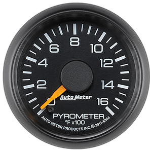 AutoMeter 8344 GM Factory Match 2-1/16" Digital Stepper Motor Pyrometer Gauge, 0-1600 F Electric