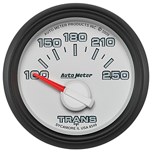 AutoMeter 8549 Gen3 Dodge Factory Match 2-1/16" Air-Core Transmission Temperature Gauge, 100-250 f Electric