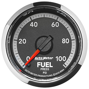 AutoMeter 8564 Gen4 Dodge Factory Match 2-1/16" Digital Stepper Motor Fuel Pressure Gauge, 0-100 PSI Electric