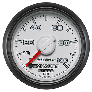 AutoMeter 8595 Gen3 Dodge Factory Match 2-1/16" Digital Stepper Motor Exhaust Pressure Gauge, 0-100 PSI Electric