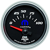 AutoMeter 880015 Mopar 2-1/16" Air-Core Oil Pressure Gauge, 0-100 PSI Electric