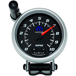 AutoMeter 880023 Mopar 3-3/4" Air-Core Pedestal Tachometer Gauge, 0-10,000  RPM Electric