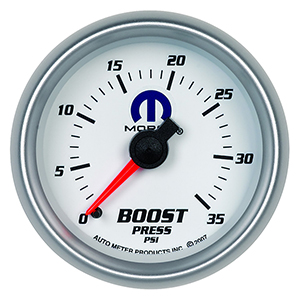 AutoMeter 880025 Mopar 2-1/16" Boost Gauge, 0-35 PSI Mechanical