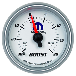 AutoMeter 880026 Mopar 2-1/16" Boost/Vacuum Gauge, 30in HG / 20 PSI Mechanical