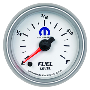 AutoMeter 880027 Mopar 2-1/16" Digital Stepper Motor Fuel Level Gauge, Programmable 0-280 Ohms Electric