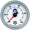 AutoMeter 880028 Mopar 2-1/16" Oil Pressure Gauge, 0-100 PSI Mechanical