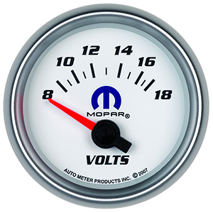 AutoMeter 880035 Mopar 2-1/16" Air-Core Voltmeter Gauge, 8-18V Electric