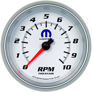 AutoMeter 880038 Mopar 3-3/8" Air-Core In-Dash Tachometer Gauge, 0-10,000  RPM Electric