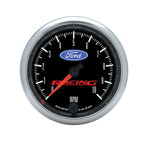 AutoMeter 880084 Ford Racing 3-3/8" Air-Core In-Dash Tachometer Gauge, 0-10,000  RPM Electric