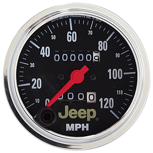 AutoMeter 880245 Jeep 3-3/8" Speedometer Gauge, 0-120 MPH Mechanical