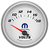 AutoMeter 880252 Mopar 2-5/8" Air-Core Voltmeter Gauge, 8-18V Electric