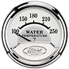 AutoMeter 880353 Ford Masterpiece 2-1/16" Air-Core Water Temperature Gauge, 100-250 f Electric