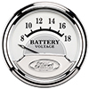 AutoMeter 880354 Ford Masterpiece 2-1/16" Air-Core Voltmeter Gauge, 8-18V Electric