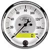 AutoMeter 880355 Ford Masterpiece 3-1/8" Air-Core Speedometer Gauge, 0-120 MPH Electric