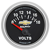 AutoMeter 880444 GM COPO Camaro Electric 2-1/16" Voltometer Gauge, 18V