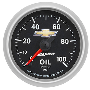AutoMeter 880447 GM COPO Camaro Electric 2-1/16" Digital Stepper Motor Oil Pressure Gauge, 100 PSI