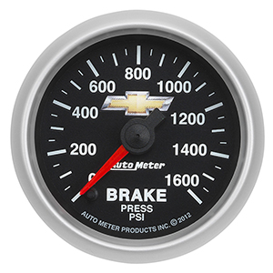 AutoMeter 880450 GM COPO Camaro Electric 2-1/16" Digital Stepper Motor Brake Pressure Gauge, 1600 PSI