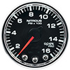 AutoMeter P32031 Spek-Pro 2-1/16" Nitrous Pressure Gauge, 0-1600 PSI, Black/Chrome Electrical