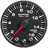 AutoMeter P320328 Spek-Pro 2-1/16" Nitrous Pressure Gauge, 0-1600 PSI, Black/Black Electrical