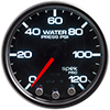 AutoMeter P34552 Spek-Pro 2-1/16" Water Pressure Gauge, 0-120 PSI, Black/Black Electrical