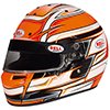 Bell KC7-CMR Venom Racing Helmet, CMR2016, Orange, Size 59 (7 3/8)