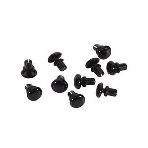 Bell Circle Grommet Vent Plug Kit, 10 Pieces, Black