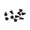 Bell Circle Grommet Vent Plug Kit, 10 Pieces, Black