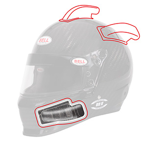 Bell BR8 Forced Air Low Profile Nozzle, Clear