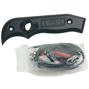 Magnum Grip Sde Plt W/Btn, Left, Black