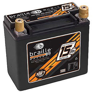 Braille B2015 Advanced Agm Lightweight Racing Battery - 15 Lbs