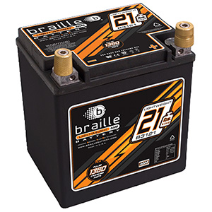 Braille B3121 Advanced Agm Lightweight Racing Battery - 21 Lbs