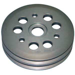 Bicknell 5-7/8 Inch Double V-Groove Pulley