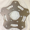 Bicknell 1/2 Inch X 5 On 5-1/2 Inch Wheel Adapter Plain