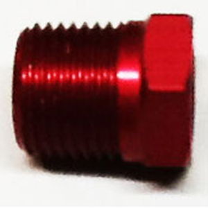 Bicknell 1/2 Inch Npt Alum. Hex Plug Red Anodized