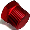 Bicknell 3/4 Inch Npt Alum. Hex Plug Red Anodized