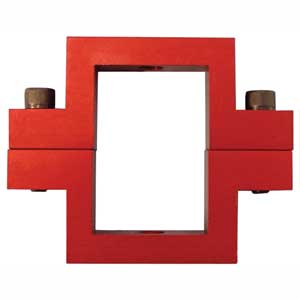 Bicknell 2 Inch X 3 Inch Ballast Mount Red Anodized