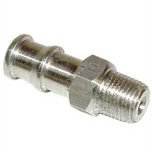 Bicknell Fitting - Alum. 1/8 Inch Npt To 3/8 Inch Barb