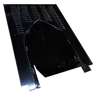 Bicknell Aluminum Hood Base For Short Scoop, Black