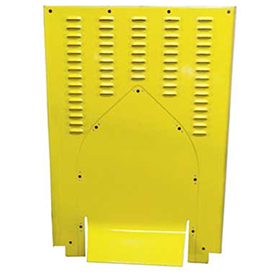Bicknell Aluminum Hood Base For Short Scoop, Yellow