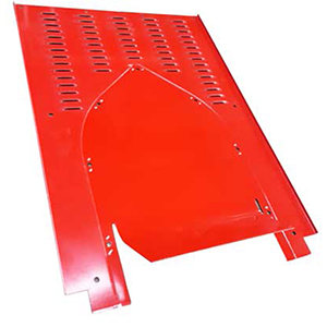 Bicknell Aluminum Hood Base For Short Scoop, X-Red