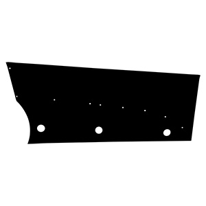 Bicknell Right Side Door, 2" Taller, Black