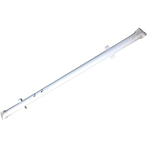 Bicknell 52" +4 Degree LF / -8 Degree RF Camber Front Axle, White Powdercoat