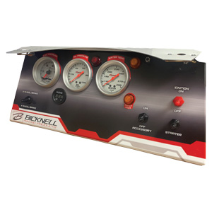 Bicknell Racing Products - Complete Dirt Modified Dash, NO Tachometer
