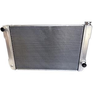 BSC 31in x 19in GM Crossflow Tube Aluminum Radiator - Top Left Inlet / Bottom Right Outlet